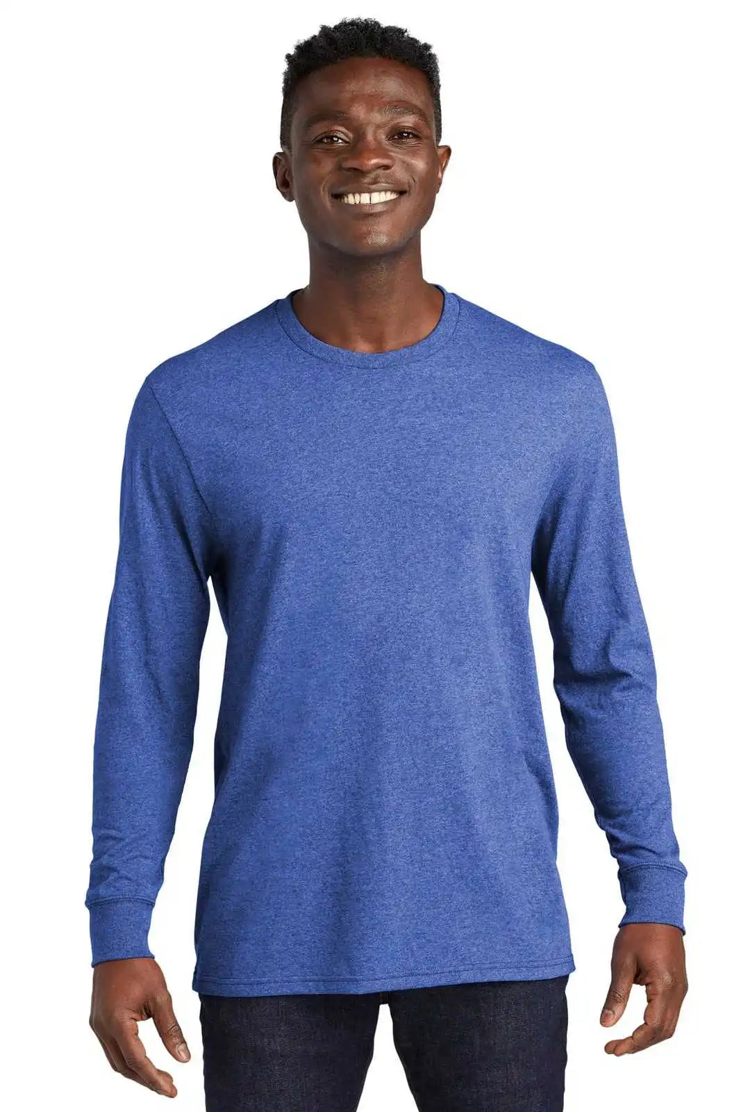 Allmade Al6204 Unisex Long Sleeve Recycled Blend Tee - Reused Royal Heather - Adult l