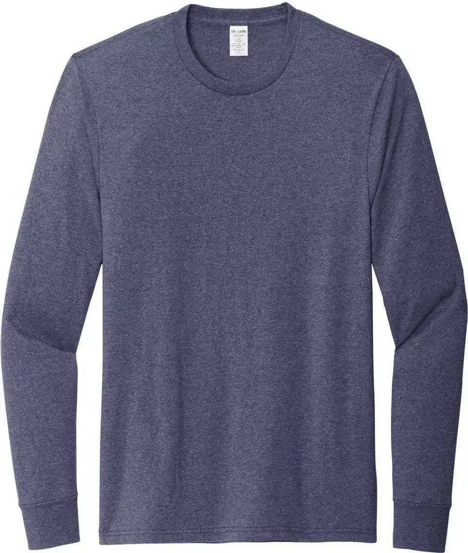 Allmade Al6204 Unisex Long Sleeve Recycled Blend Tee Salvaged Navy Heather / l