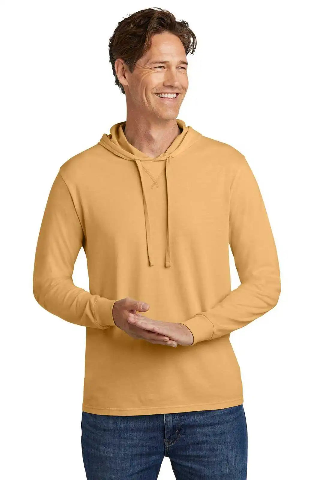 Allmade Al6305 Unisex Mineral Dye Organic Cotton Hoodie Tee - Gldnwheat