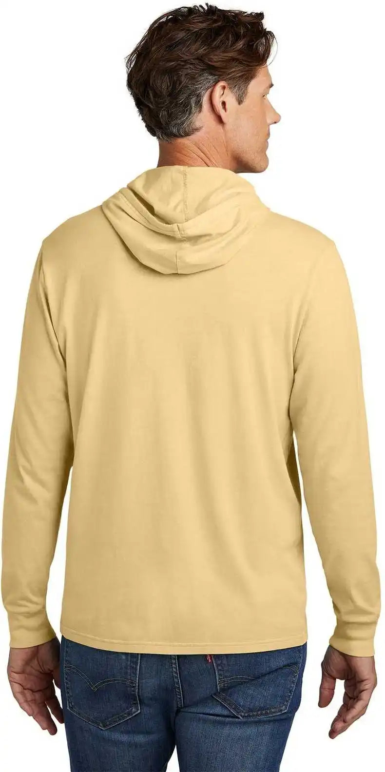 Allmade Al6305 Unisex Mineral Dye Organic Cotton Hoodie Tee - Golden Wheat