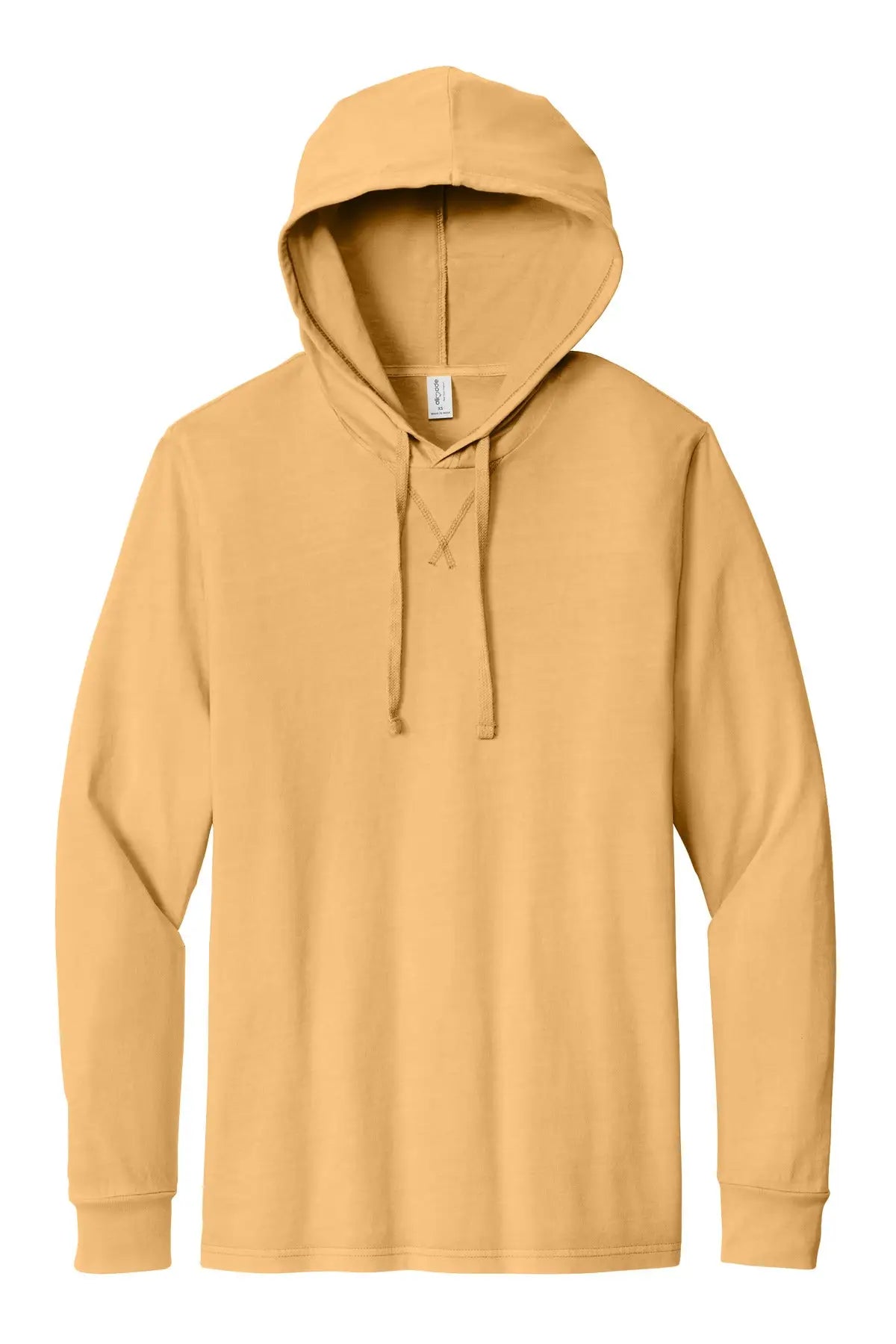 Allmade Al6305 Allmade Unisex Mineral Dye Organic Cotton Hoodie Tee - Golden Wheat