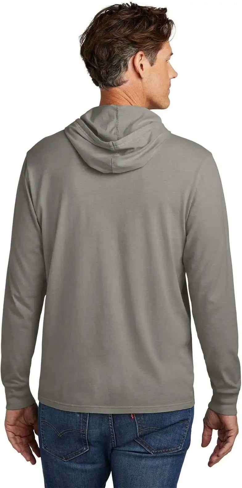 Allmade Al6305 Unisex Mineral Dye Organic Cotton Hoodie Tee Gray