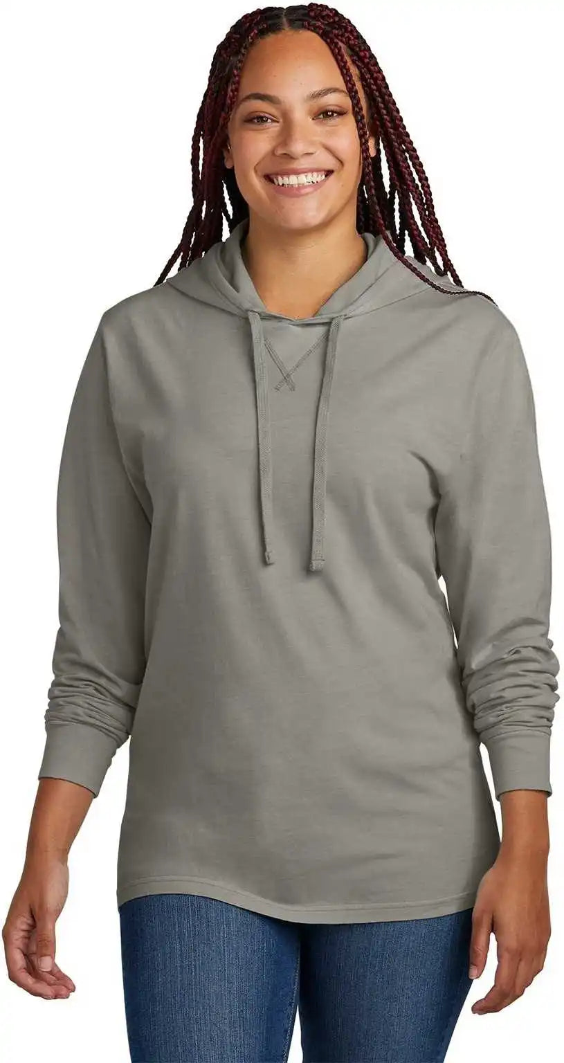 Allmade Al6305 Unisex Mineral Dye Organic Cotton Hoodie Tee Gray