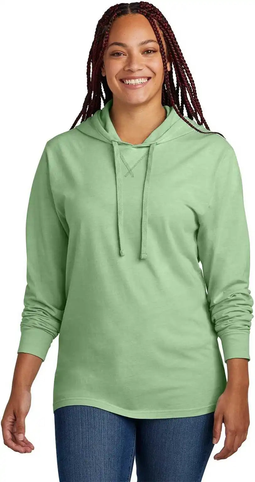 Allmade Al6305 Unisex Mineral Dye Organic Cotton Hoodie Tee - Lichen Green