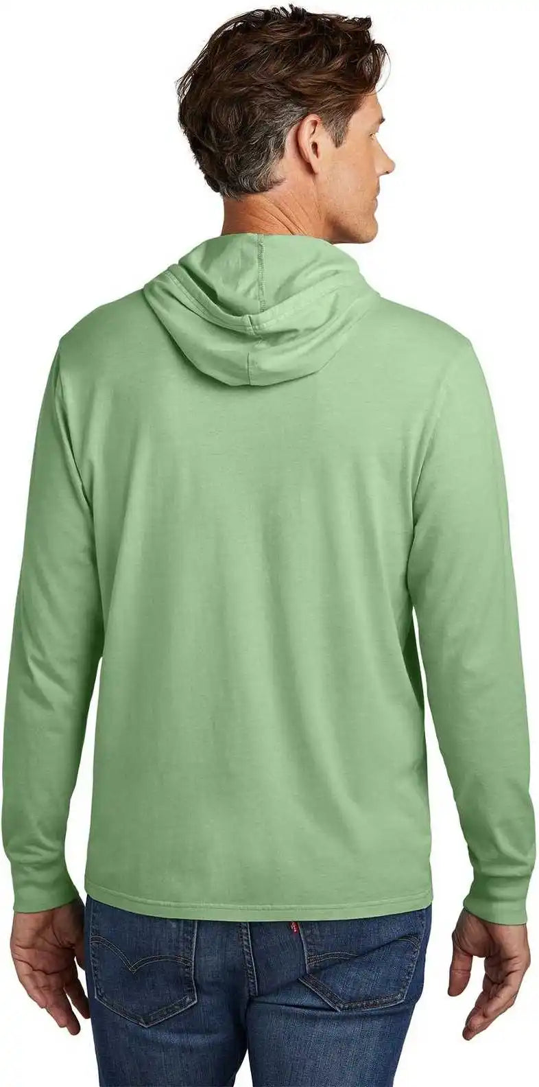 Allmade Al6305 Unisex Mineral Dye Organic Cotton Hoodie Tee - Lichen Green