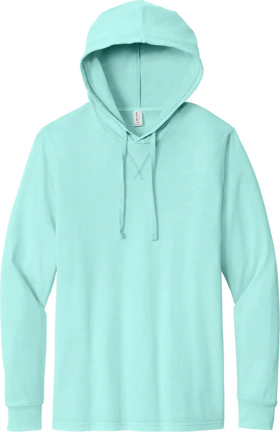 Allmade Al6305 Allmade Unisex Mineral Dye Organic Cotton Hoodie Tee - Saltwater Blue