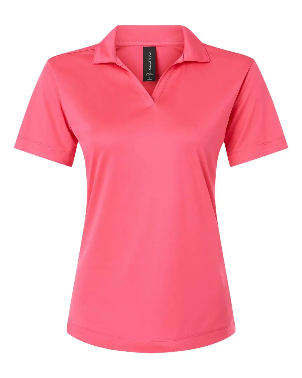 Allpro 41800l Pro-lock Women’s Performance Polo - Bright Pink - Ladies s