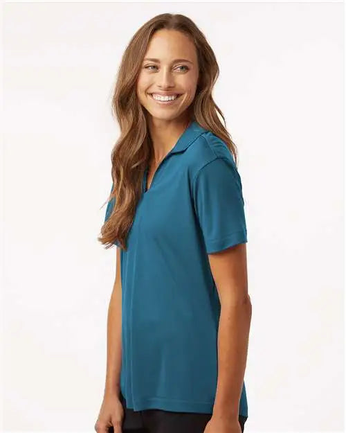 Allpro 41800l Pro-lock Women’s Performance Polo - Pacific Blue