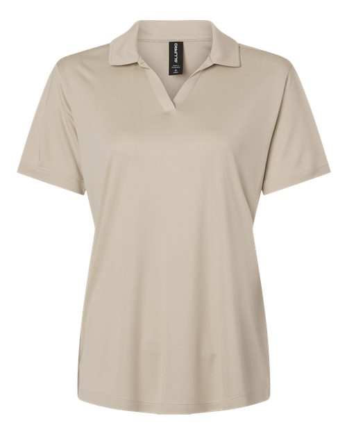 Allpro 41800l Pro-lock Women’s Performance Polo - Sand