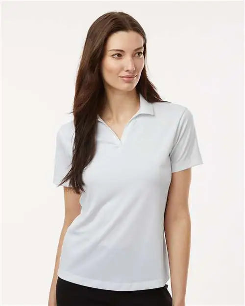 Allpro 41800l Pro-lock Women’s Performance Polo - White