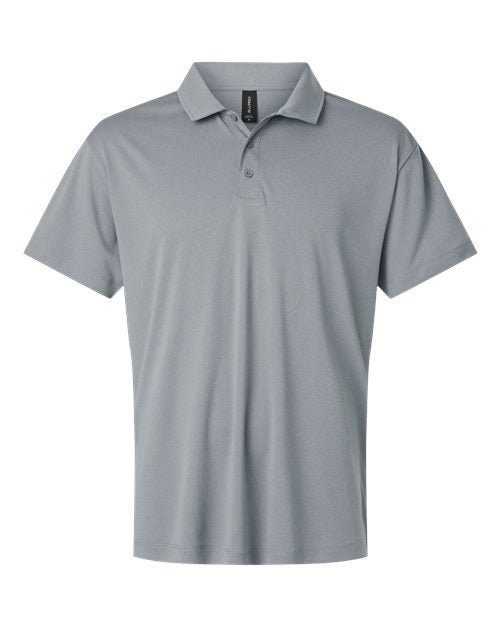 Allpro 41800t Men’s Tall Pro-lock Performance Polo - Heather Steel