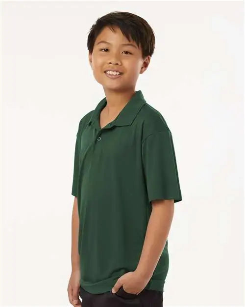 Allpro 41800y Pro-lock Youth Performance Polo - Forest Green