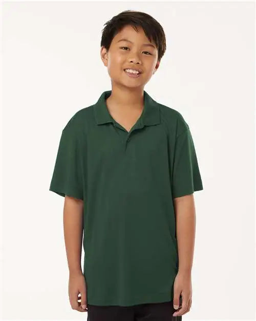 Allpro 41800y Pro-lock Youth Performance Polo - Forest Green