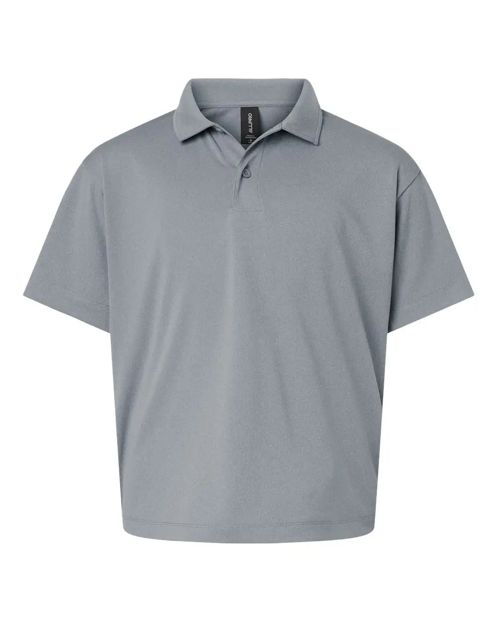 Allpro 41800y Pro-lock Youth Performance Polo - Heather Steel