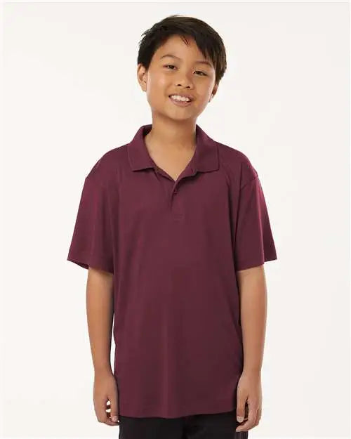 Allpro 41800y Pro-lock Youth Performance Polo - Maroon