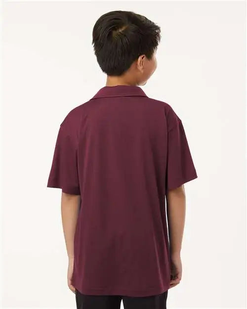 Allpro 41800y Pro-lock Youth Performance Polo - Maroon