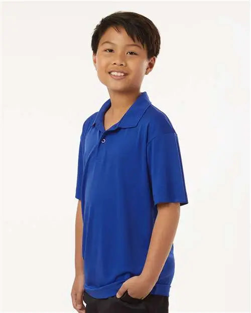 Allpro 41800y Pro-lock Youth Performance Polo - Royal