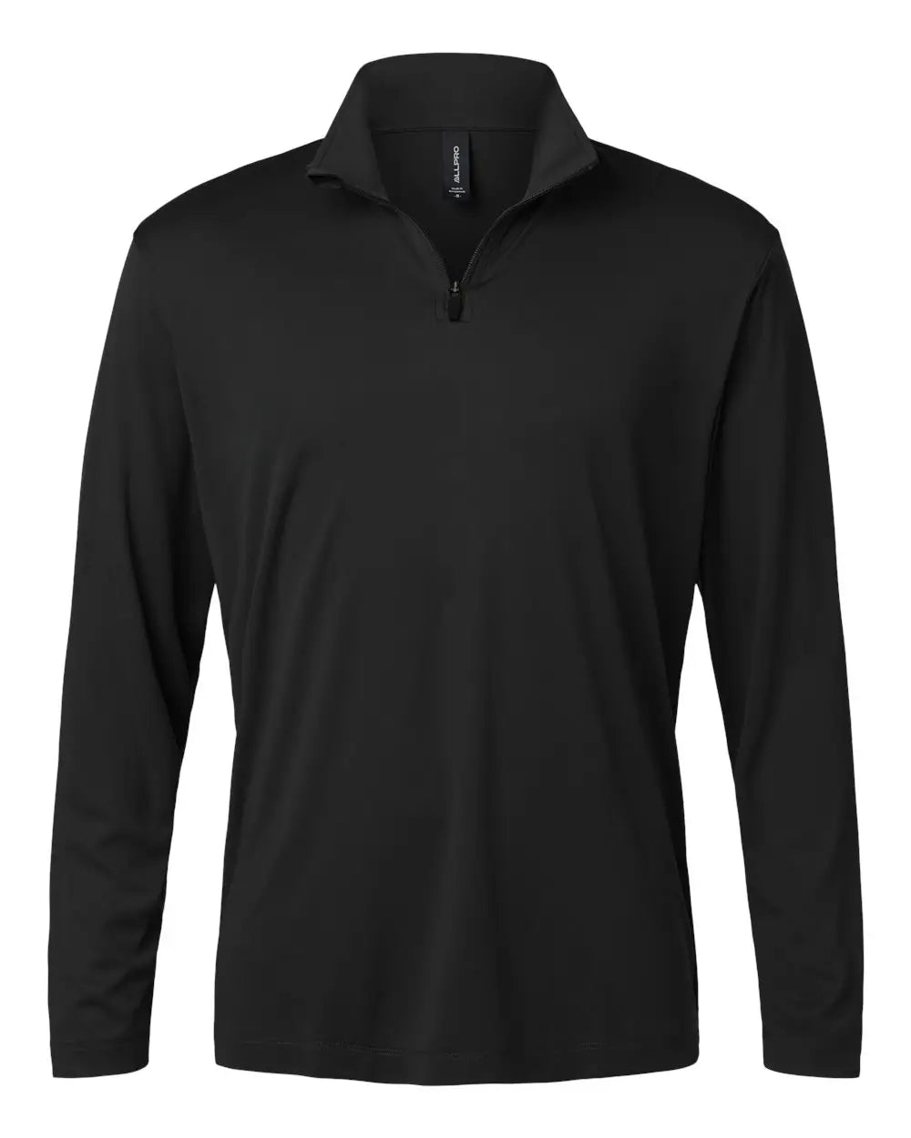 Allpro 41870 Pro-lock Performance Quarter-zip Pullover - Black - Adult Xs