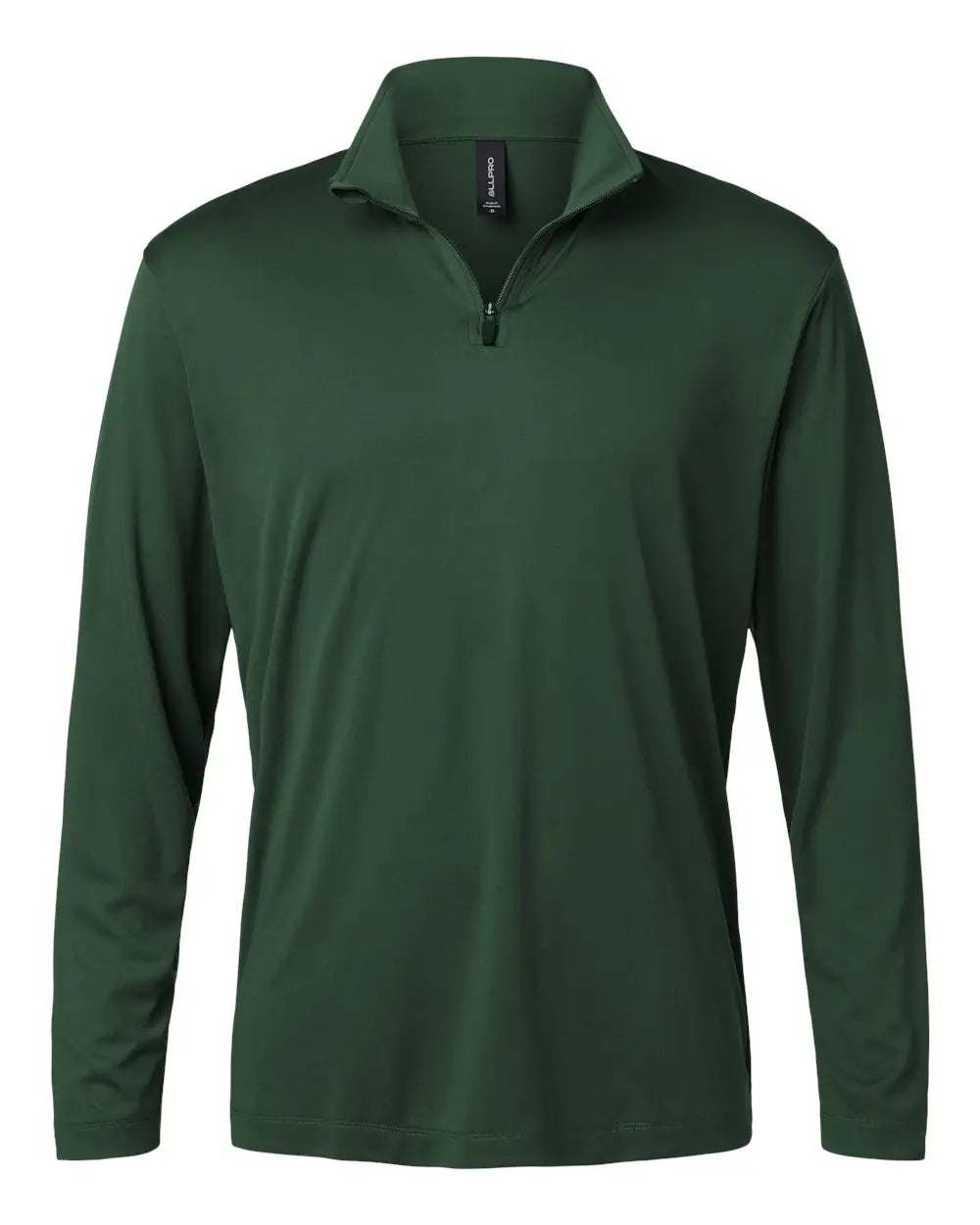 Allpro 41870 Pro-lock Performance Quarter-zip Pullover - Forest Green - Adult Xs