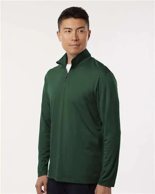 Allpro 41870 Pro-lock Performance Quarter-zip Pullover - Forest Green