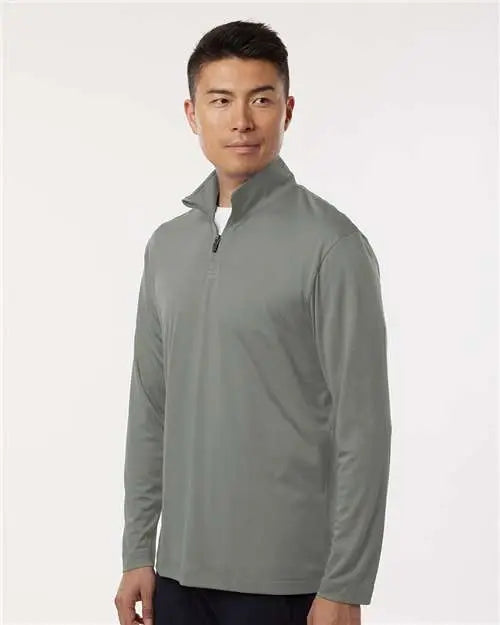 Allpro 41870 Pro-lock Performance Quarter-zip Pullover - Graystone