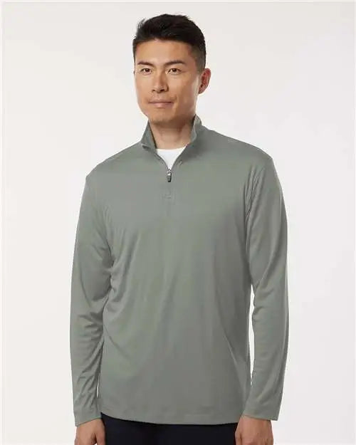 Allpro 41870 Pro-lock Performance Quarter-zip Pullover - Graystone