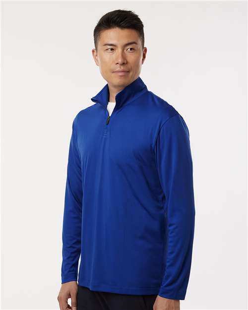 Allpro 41870 Pro-lock Performance Quarter-zip Pullover - Heather Royal