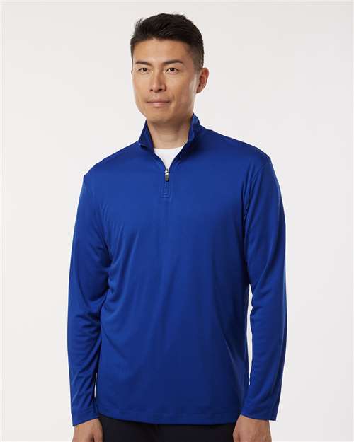 Allpro 41870 Pro-lock Performance Quarter-zip Pullover - Heather Royal