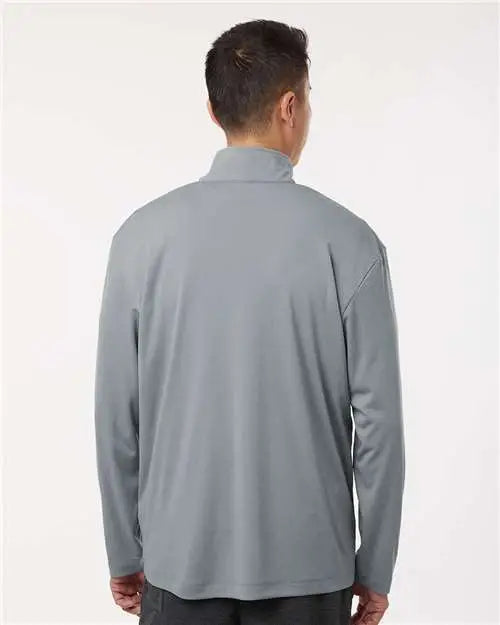 Allpro 41870 Pro-lock Performance Quarter-zip Pullover - Heather Steel
