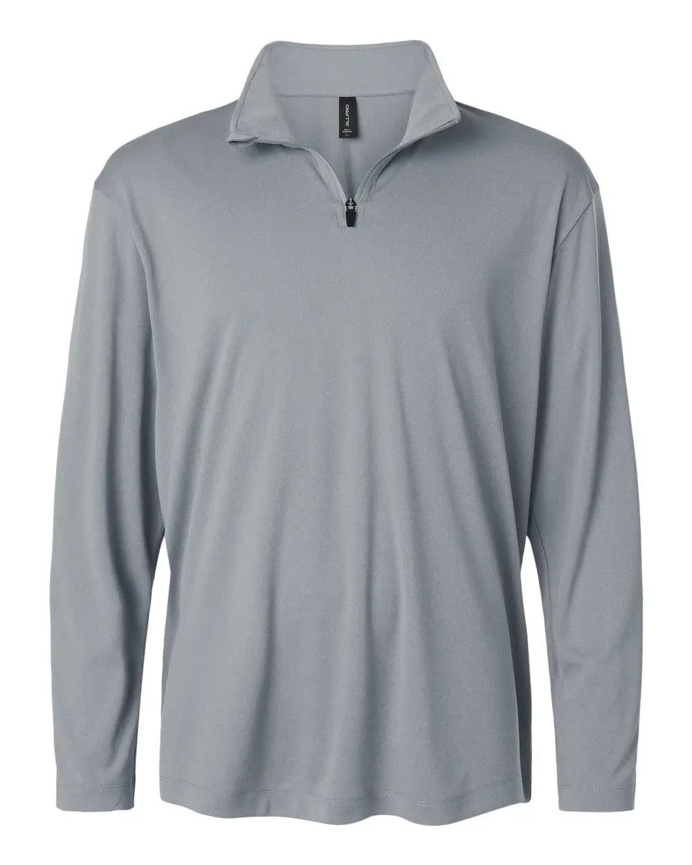 Allpro 41870 Pro-lock Performance Quarter-zip Pullover - Heather Steel - Adult Xs