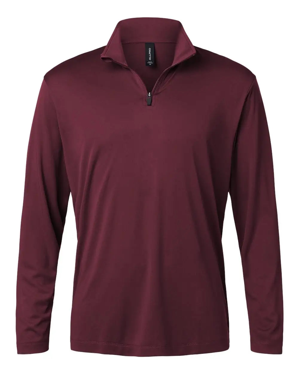 Allpro 41870 Pro-lock Performance Quarter-zip Pullover - Maroon - Adult Xs
