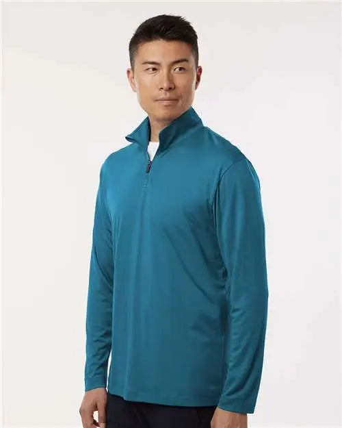 Allpro 41870 Pro-lock Performance Quarter-zip Pullover - Pacific Blue