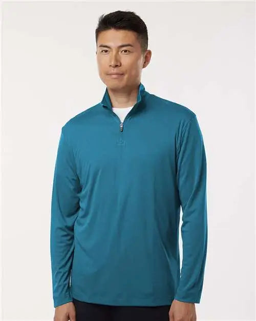Allpro 41870 Pro-lock Performance Quarter-zip Pullover - Pacific Blue