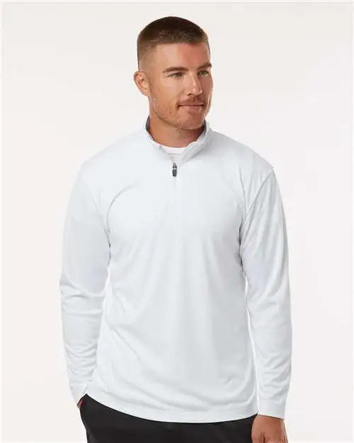 Allpro 41870 Pro-lock Performance Quarter-zip Pullover - White