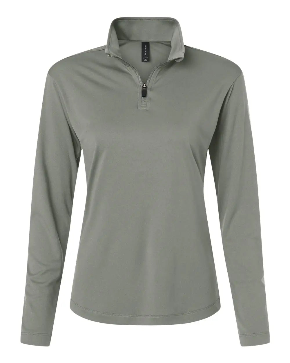 Allpro 41870l Pro-lock Women’s Performance Quarter-zip Pullover - Graystone - Ladies s