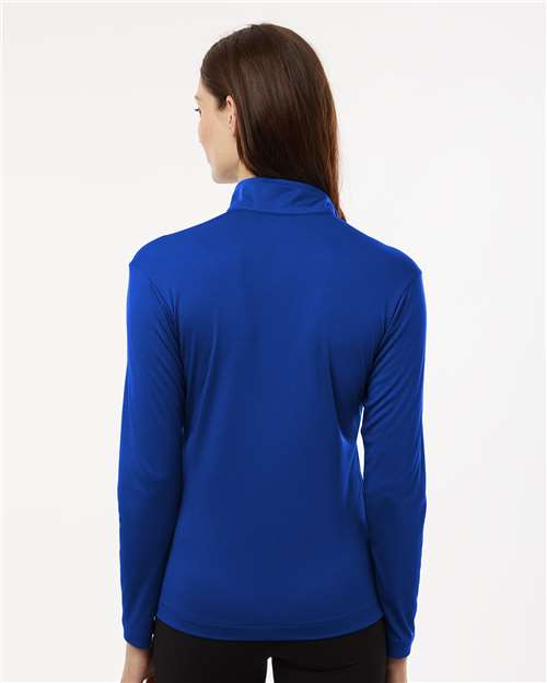 Allpro 41870l Pro-lock Women’s Performance Quarter-zip Pullover - Heather Royal