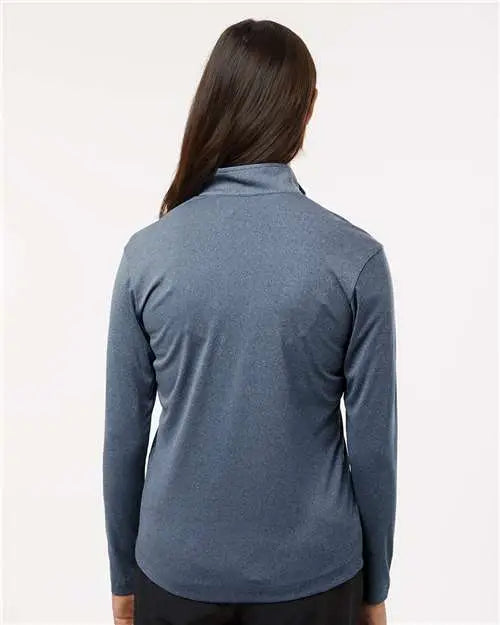 Allpro 41870l Pro-lock Women’s Performance Quarter-zip Pullover - Heather Navy
