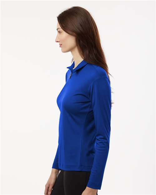 Allpro 41870l Pro-lock Women’s Performance Quarter-zip Pullover - Heather Royal