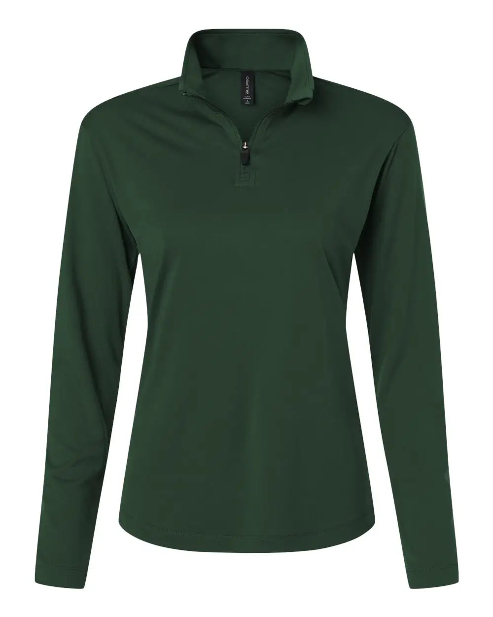 Allpro 41870l Pro-lock Women’s Performance Quarter-zip Pullover - Forest Green - Ladies s
