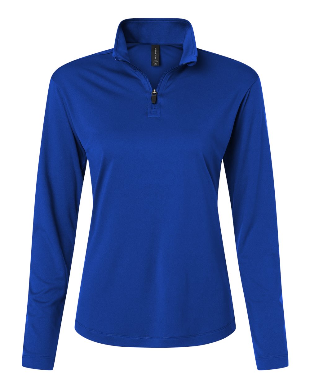 Allpro 41870l Pro-lock Women’s Performance Quarter-zip Pullover - Heather Royal