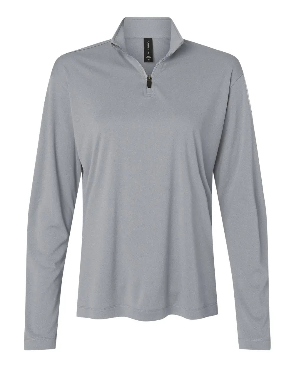 Allpro 41870l Pro-lock Women’s Performance Quarter-zip Pullover - Heather Steel - Ladies s