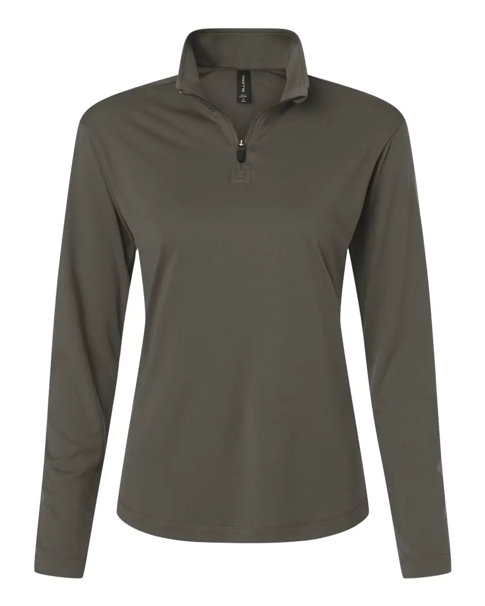 Allpro 41870l Pro-lock Women’s Performance Quarter-zip Pullover - Charcoal - Ladies s