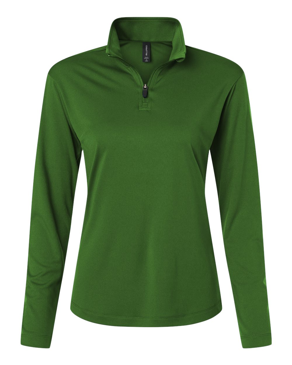 Allpro 41870l Pro-lock Women’s Performance Quarter-zip Pullover - Olive Green
