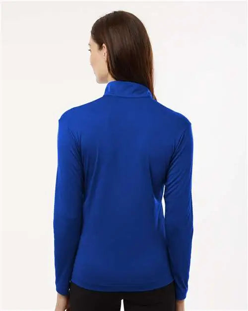 Allpro 41870l Pro-lock Women’s Performance Quarter-zip Pullover - Royal