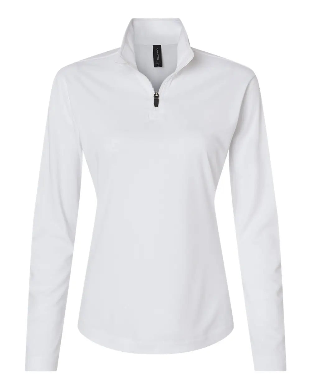 Allpro 41870l Pro-lock Women’s Performance Quarter-zip Pullover - White - Ladies s
