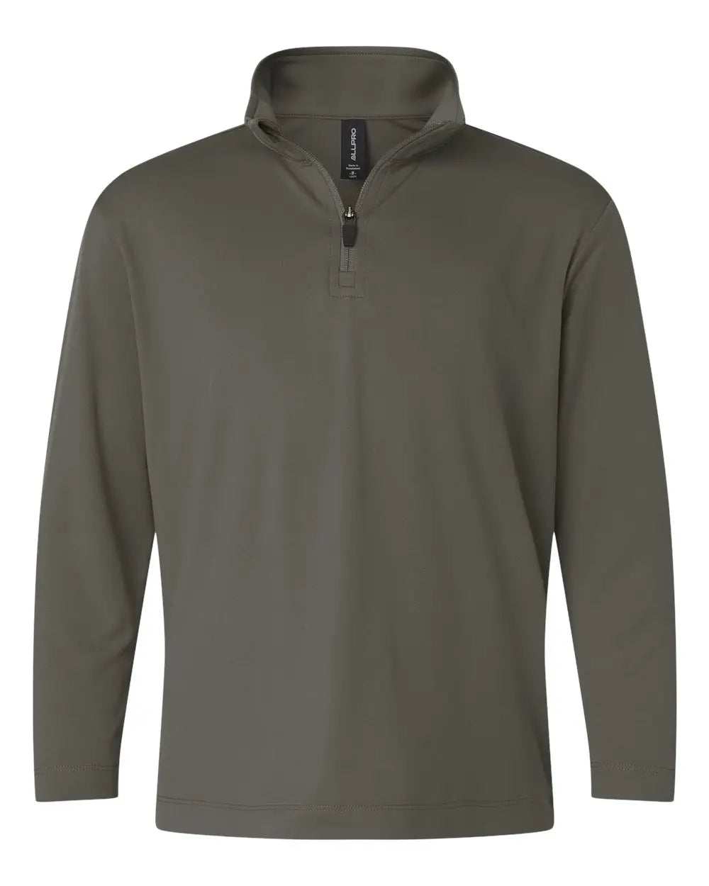 Allpro 41870y Pro-lock Youth Performance Quarter-zip Pullover - Charcoal - Xs