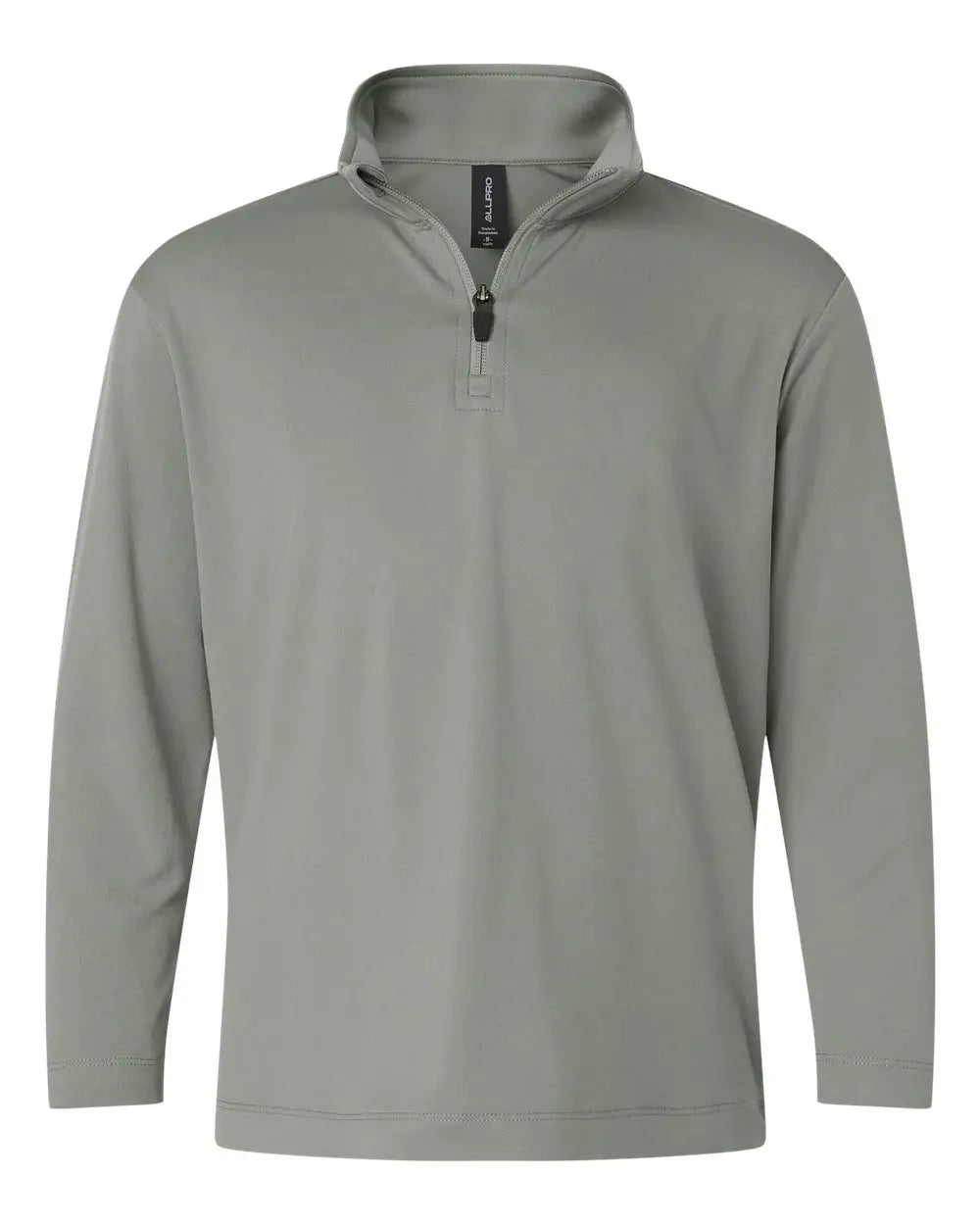 Allpro 41870y Pro-lock Youth Performance Quarter-zip Pullover - Graystone - Xs
