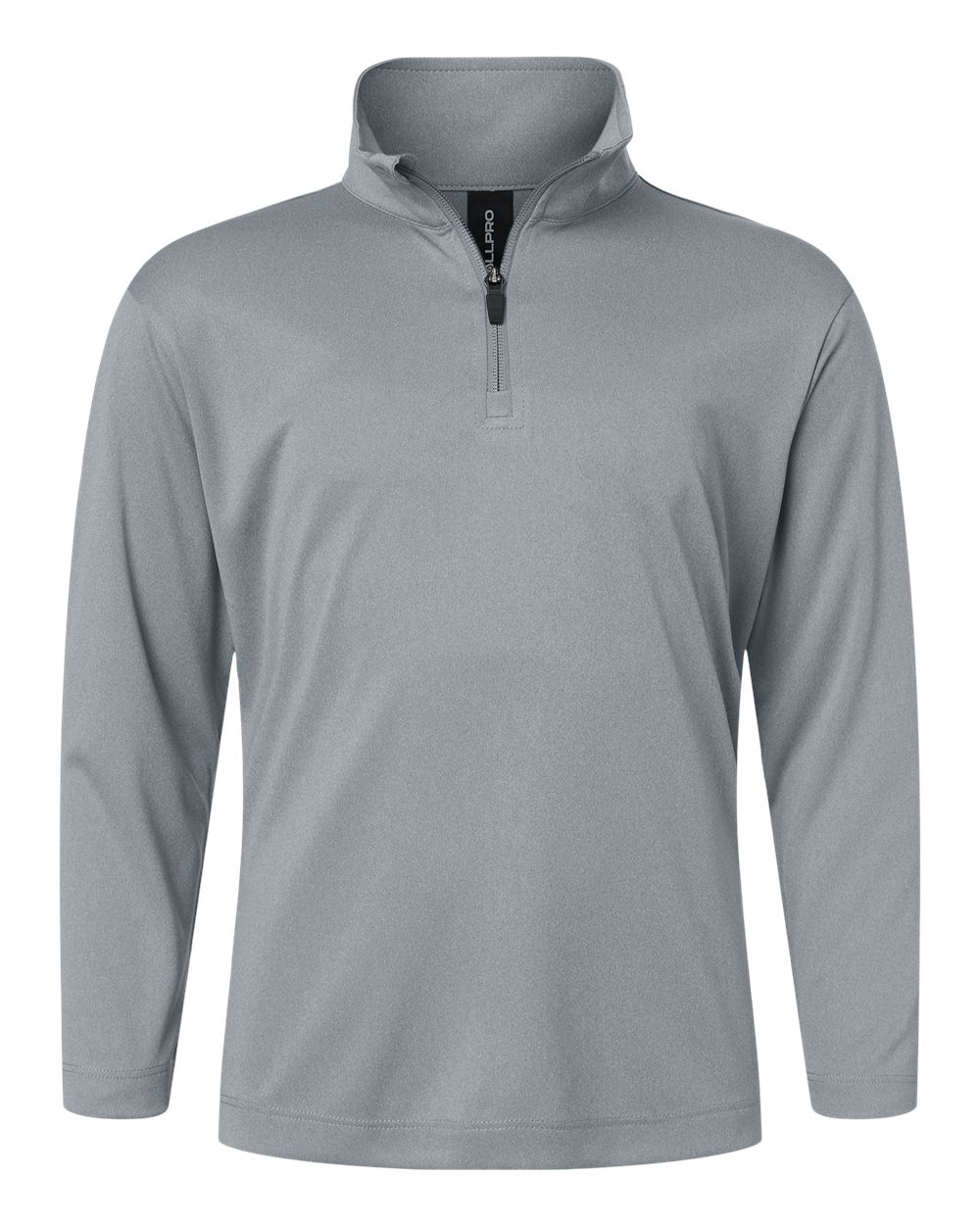 Allpro 41870y Pro-lock Youth Performance Quarter-zip Pullover - Heather Steel