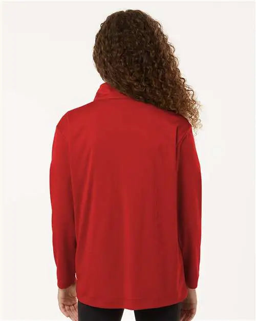 Allpro 41870y Pro-lock Youth Performance Quarter-zip Pullover - Red