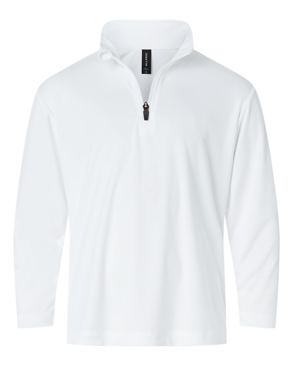 Allpro 41870y Pro-lock Youth Performance Quarter-zip Pullover - White